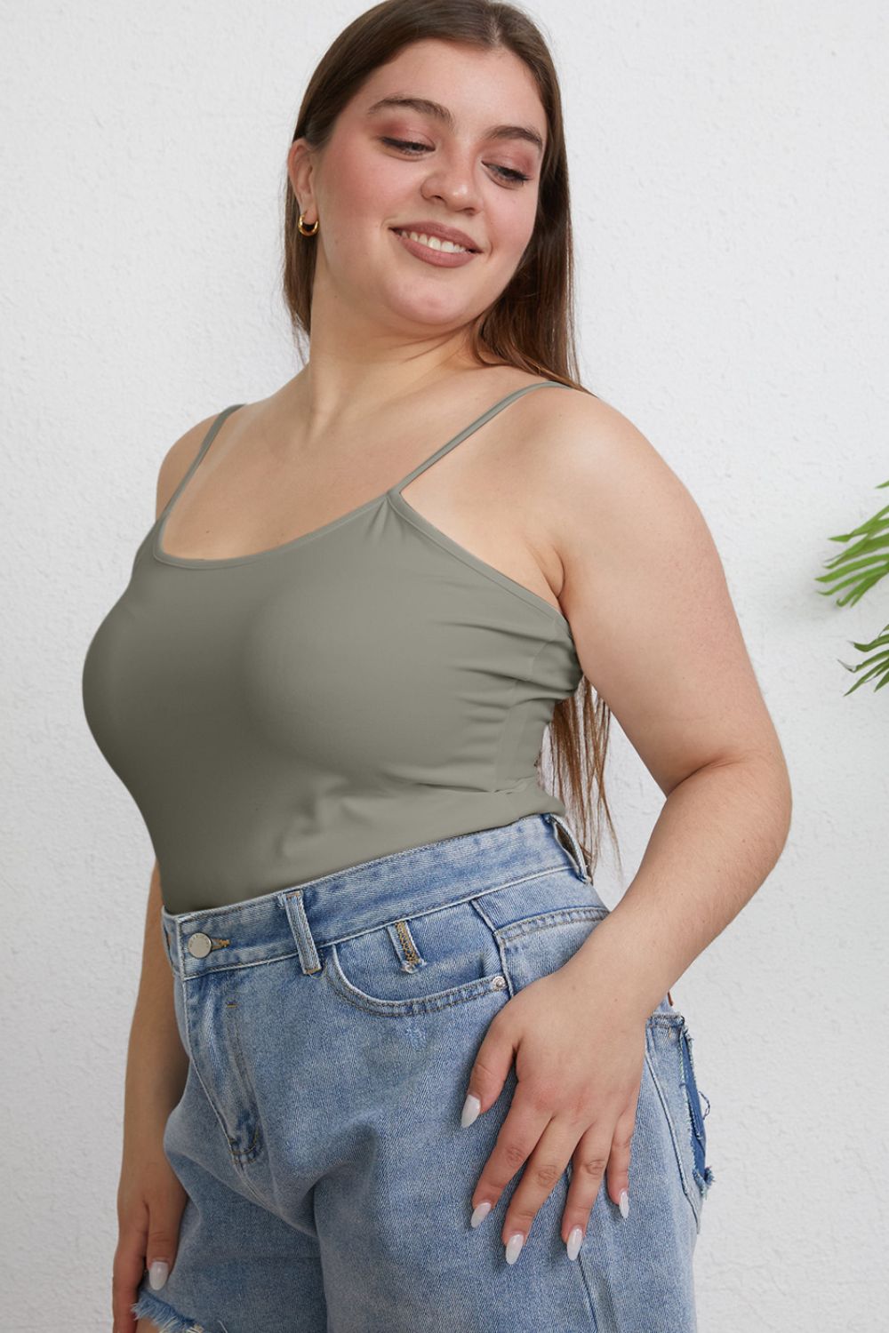 Basic Bae Full Size Round Neck Slim Cami