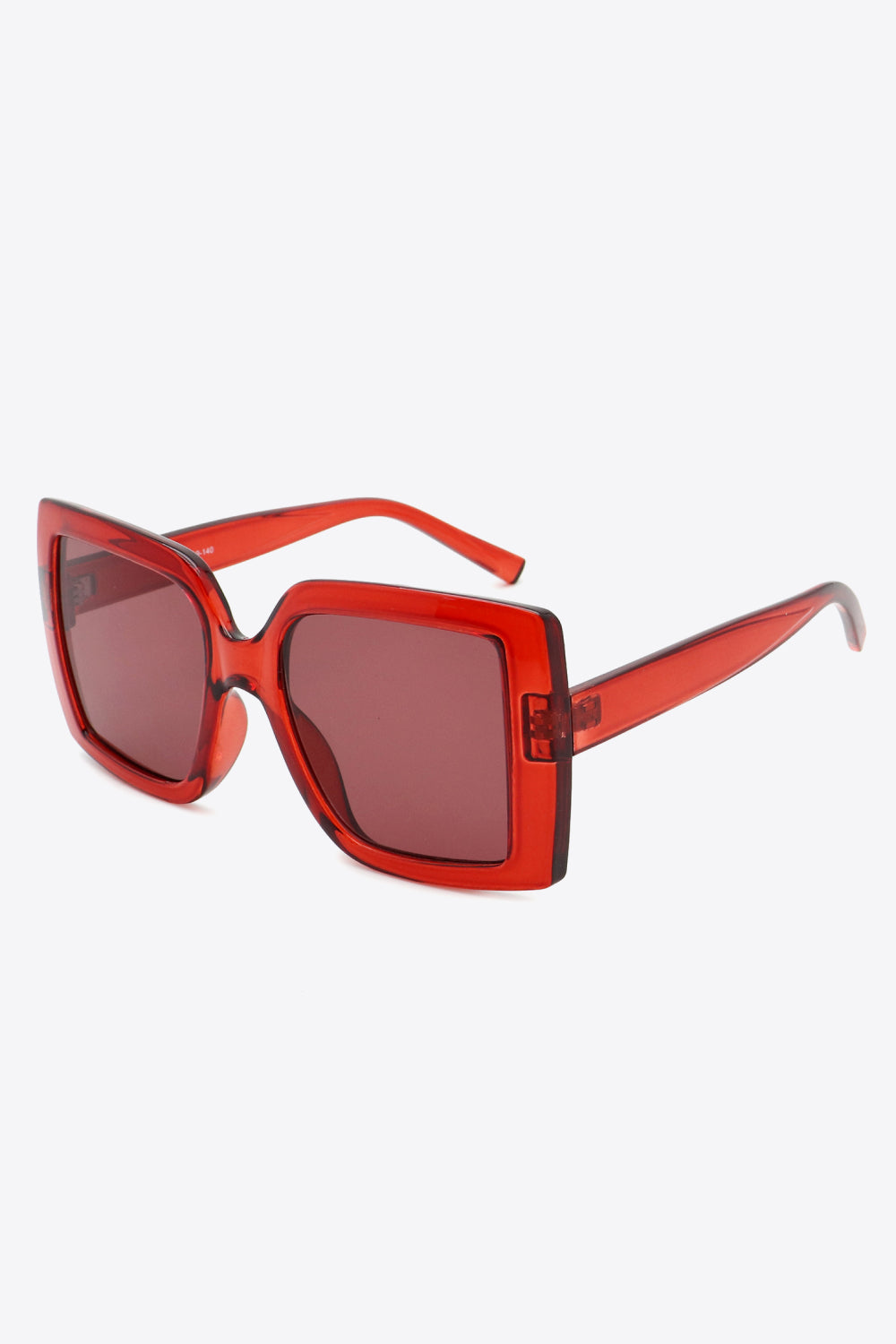 Acetate Lens Square Sunglasses left side