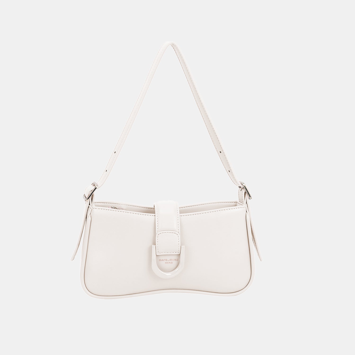 David Jones PU Small Leather Shoulder Bag White