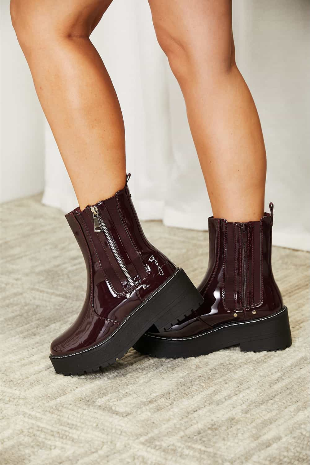 Forever Link Side Zip Platform Boots_2