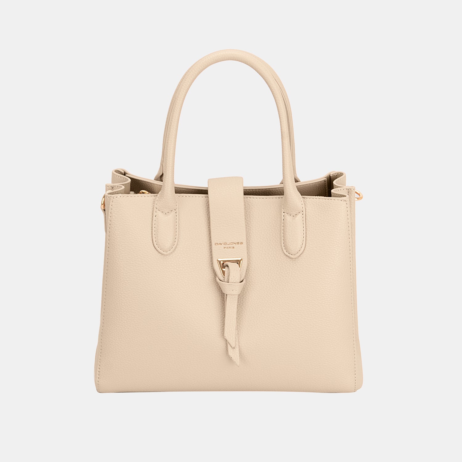 David Jones PU Leather Handbag beige