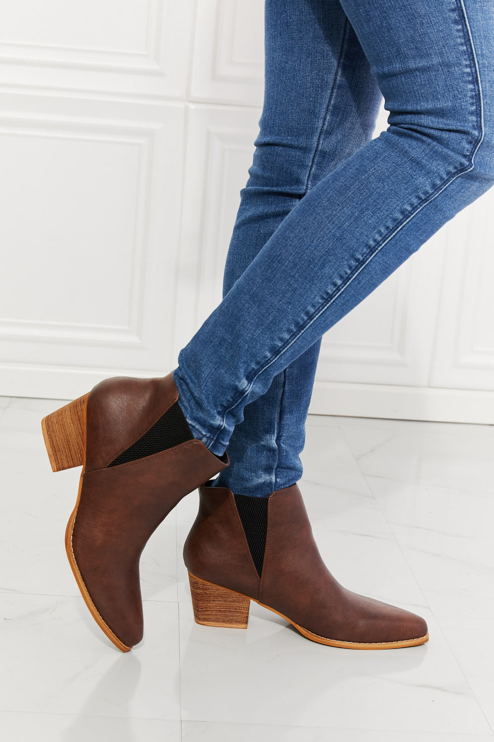 MMShoes Back At It Point Toe Bootie in Chocolate1