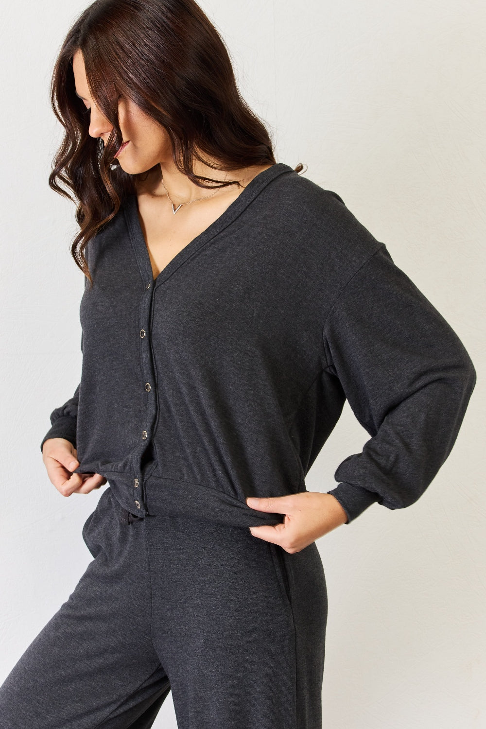 Long Sleeve Lounge Cardigan front