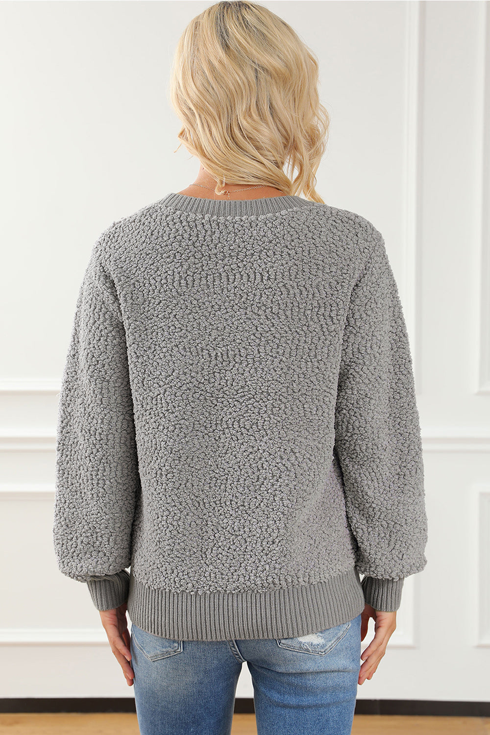 Round Neck Long Sleeve Sweater