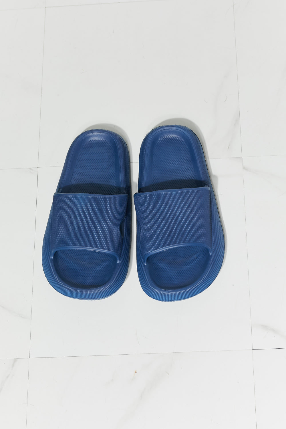 MMShoes Arms Around Me Open Toe Slide in Navy 4