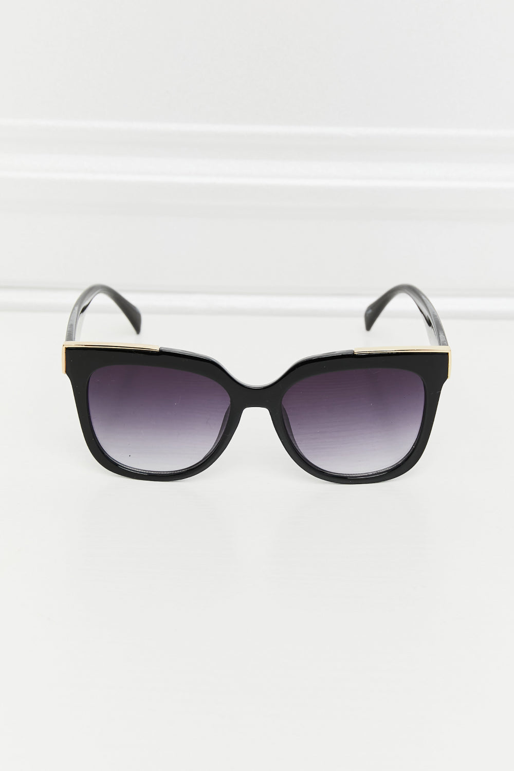 Acetate Lens Full Rim Sunglasses black front