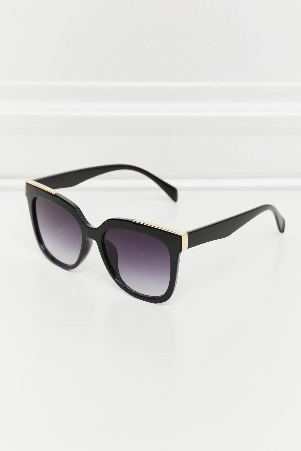 Acetate Lens Full Rim Sunglasses black