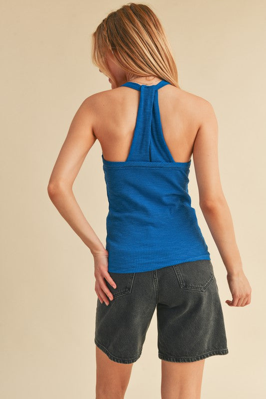 Aemi + Co Scoop Neck Ribbed Tank