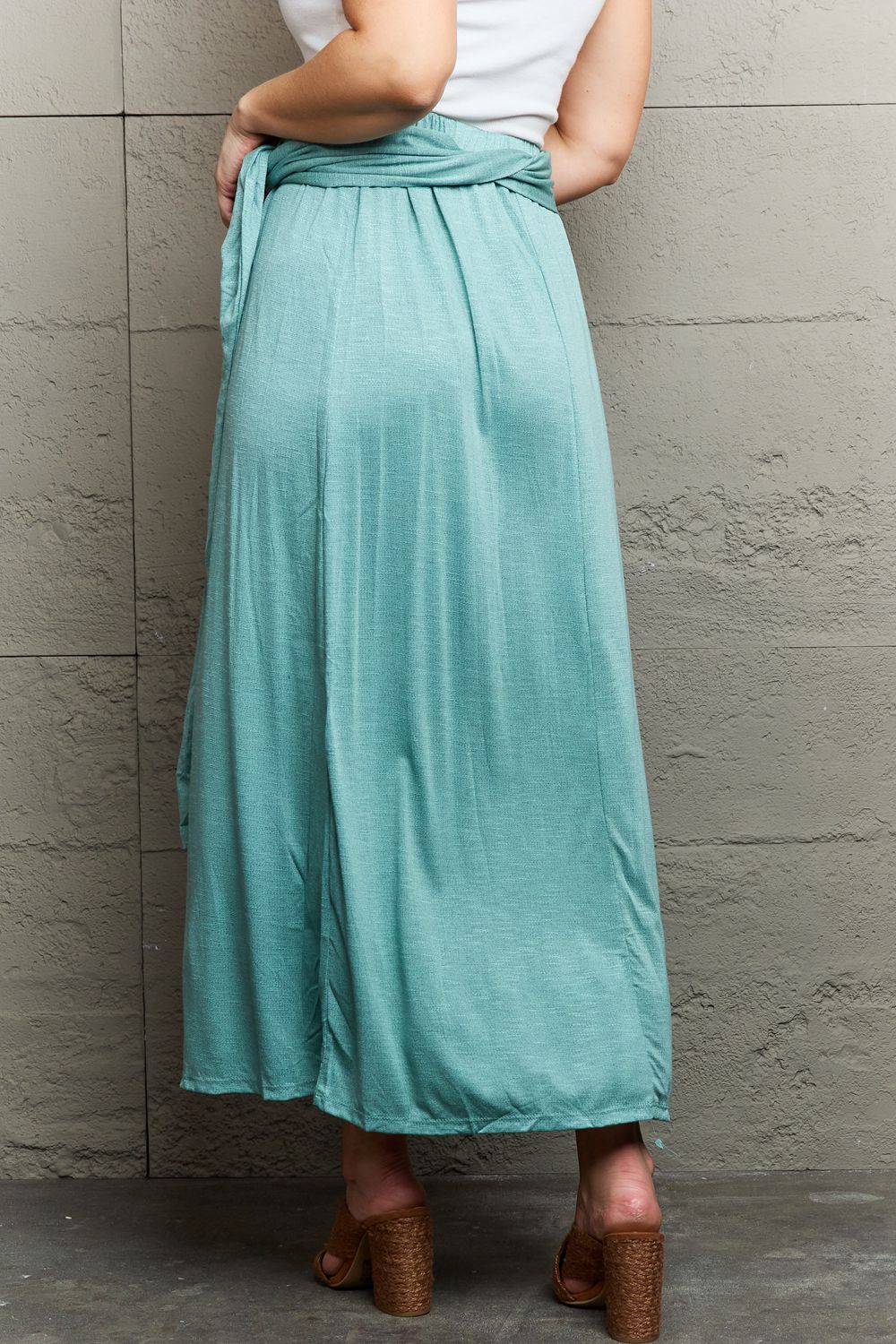 maxi dress as a skirt back