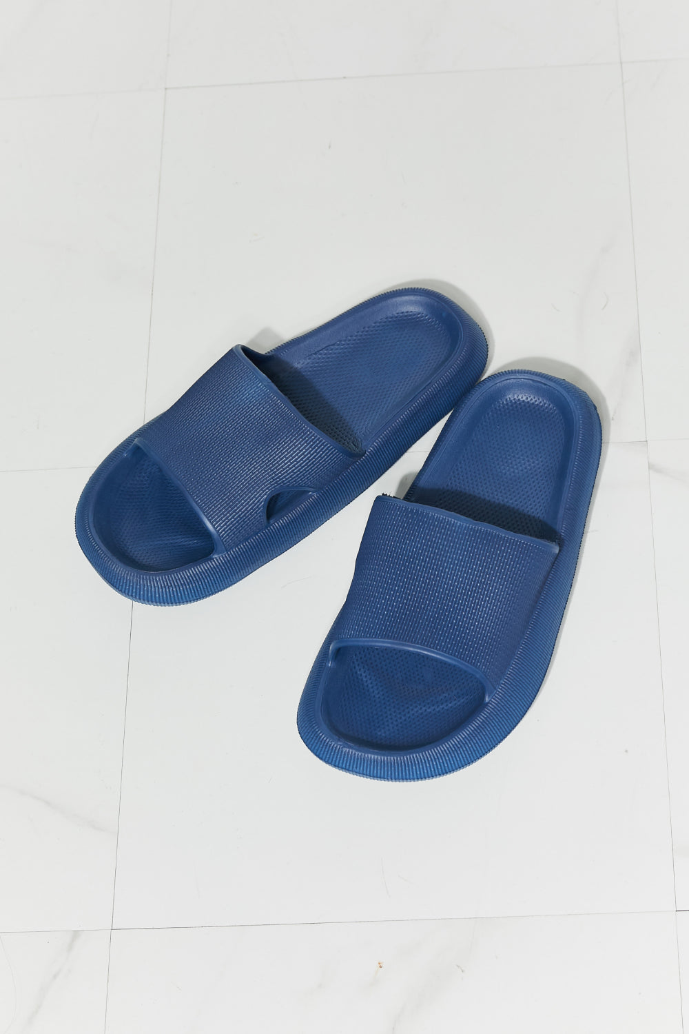 MMShoes Arms Around Me Open Toe Slide in Navy 5