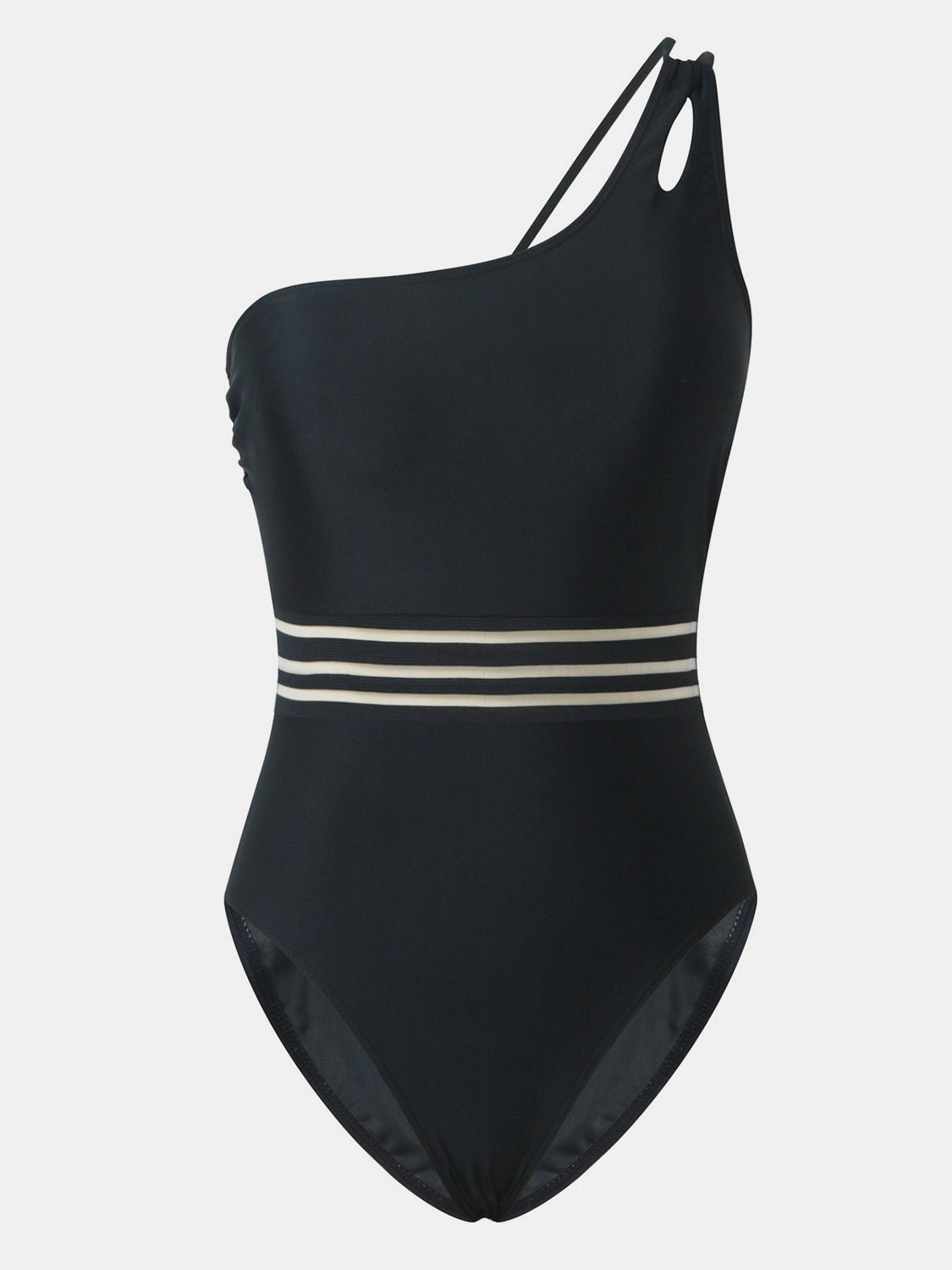 Cutout Single Shoulder One-Piece Swimwear standalone