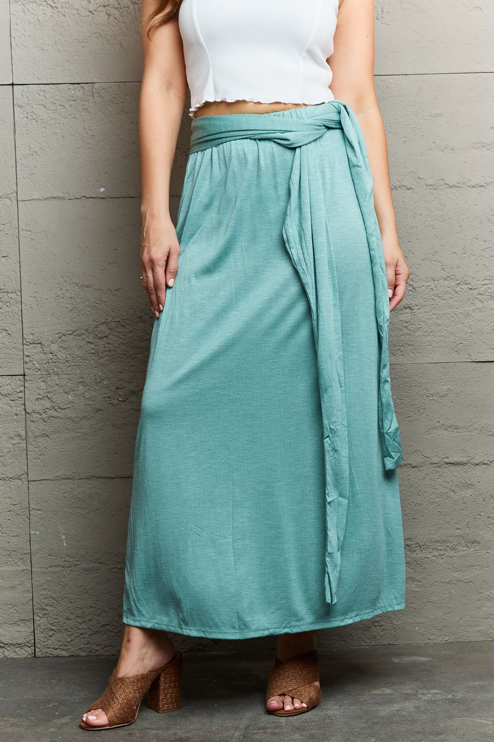 maxi dress as a skirt